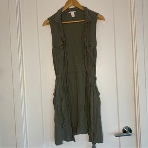 H&M button up dress/vest